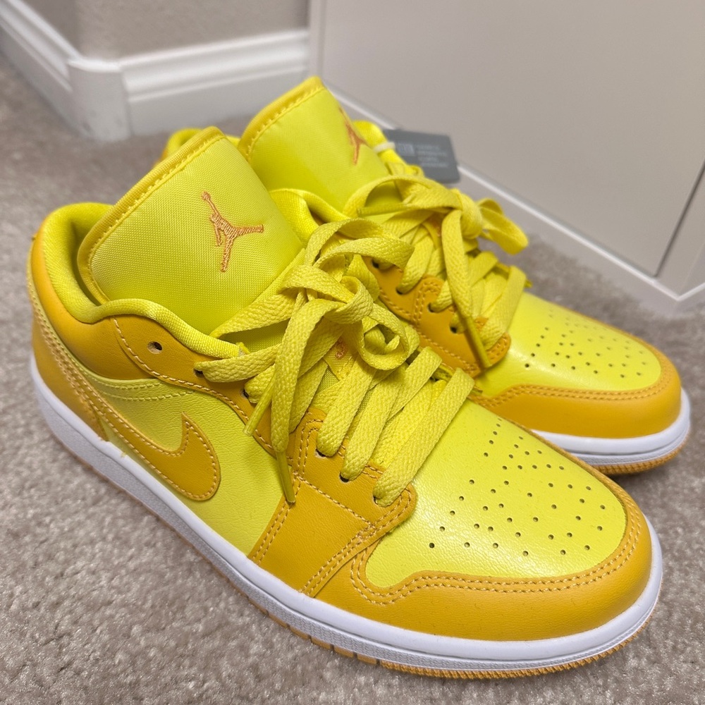 Nike Air Jordan sneakers yellow color